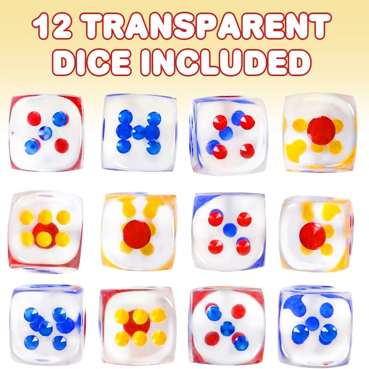 Transparent Dice In Bulk