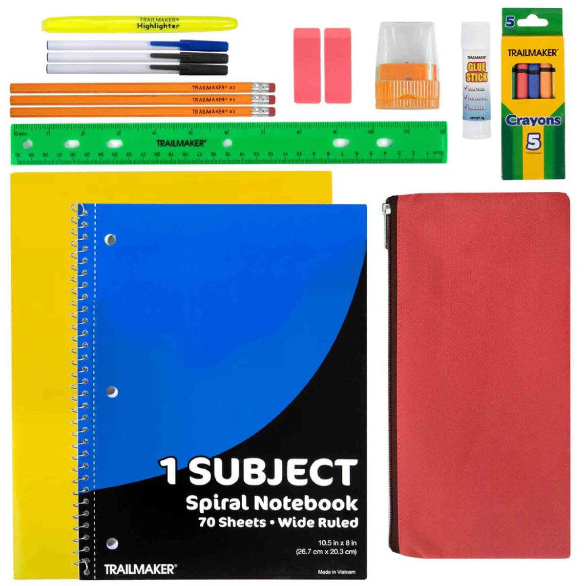 School Supply Kit for Kids in Bulk