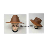 Adults Unisex Leather Fedora Hats Wholesale