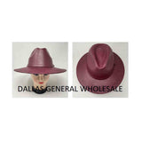 Adults Unisex Leather Fedora Hats Wholesale