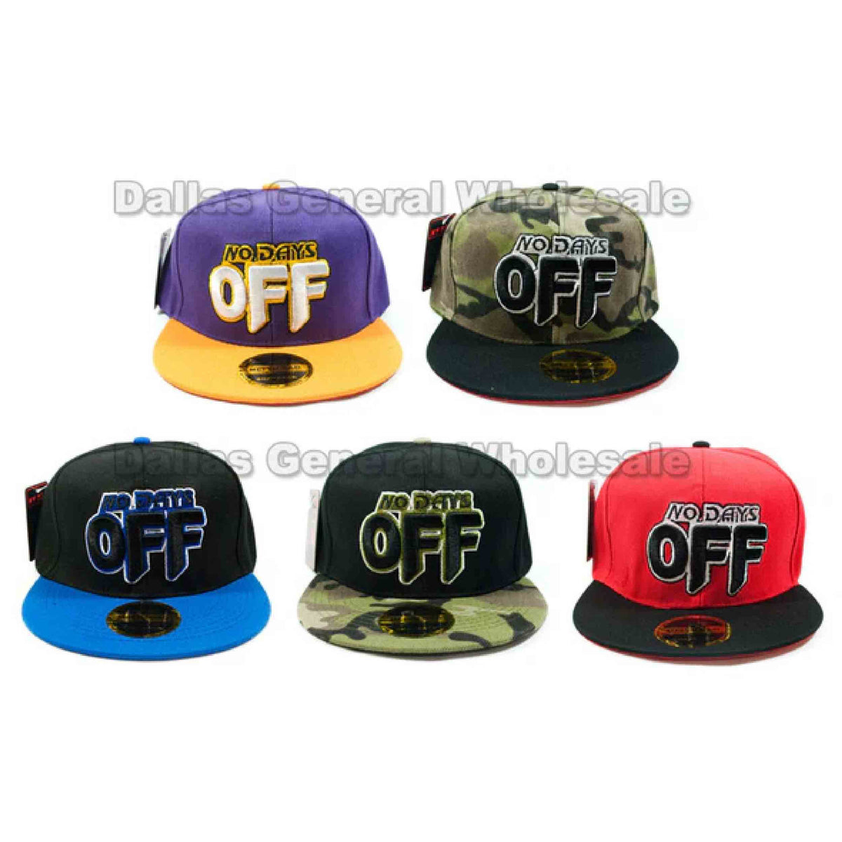 Casual Flat Bill Caps For Men's Wholesale - Assorted