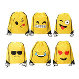 Emoticon Drawstring Bagpack kids toys In Bulk