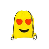 Emoticon Drawstring Bagpack kids toys In Bulk