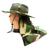 Bulk Camouflage Mesh Boonie Hats with Flap Neck Cover For Women's