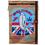 Sturdy Malvinas & Falklands Penguin Drawstring Burlap Storage Bag (Set Of 3)