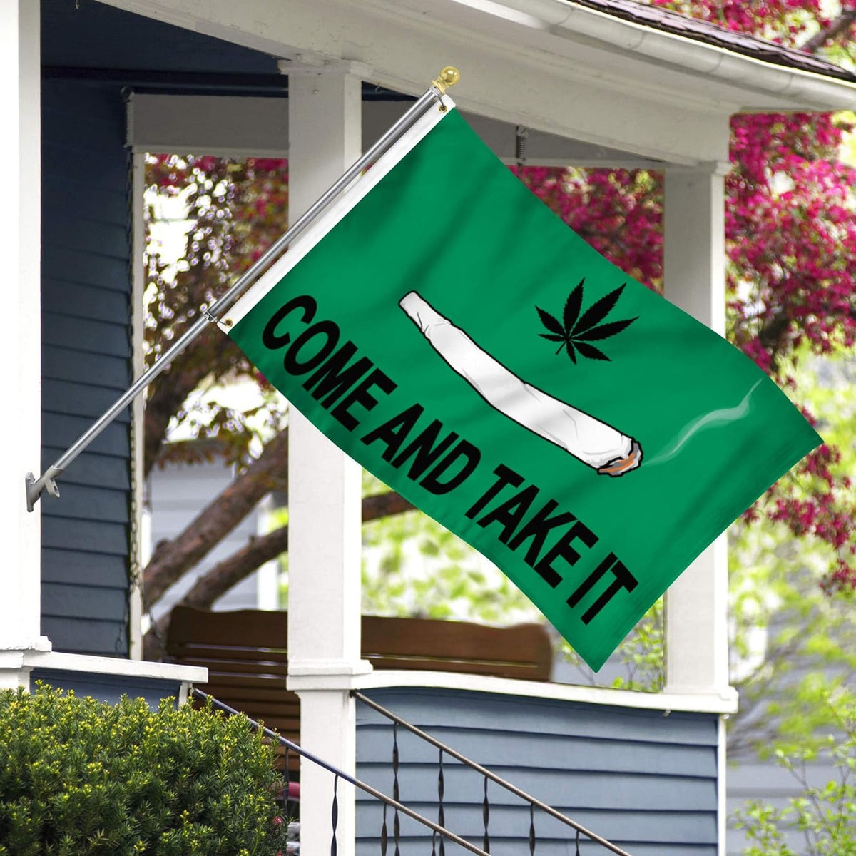 New Come Take It Pot/Marijuana 3 x 5-Foot Flag - Make a Bold Statement (Sold By Piece)