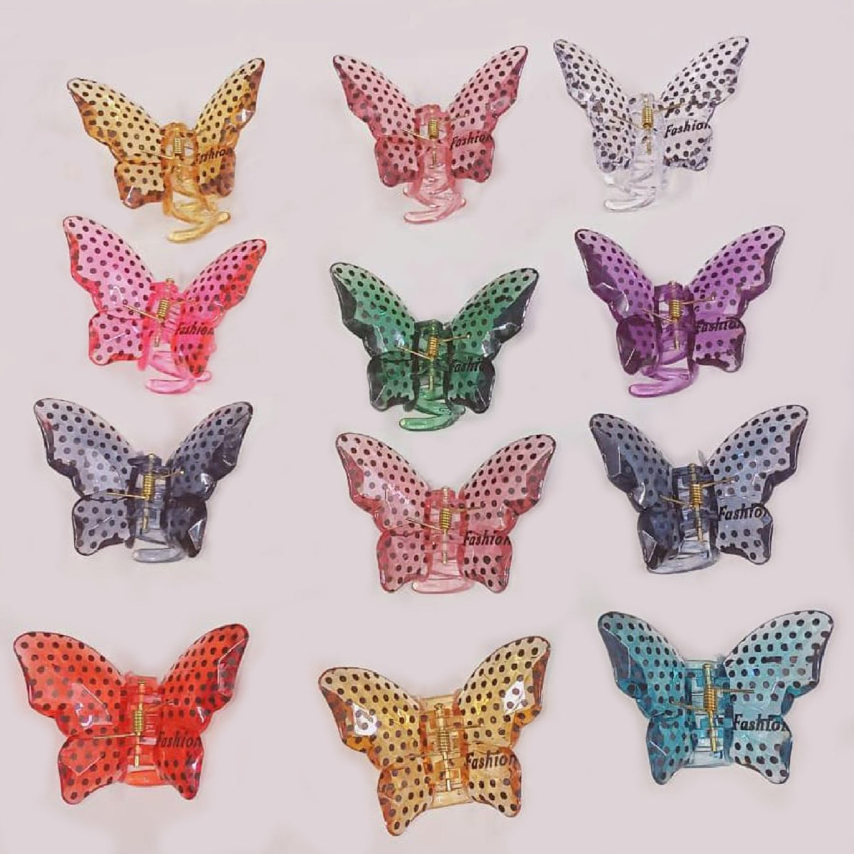 Wholesale Mini Printed Butterfly Hair Claw Clips For Girls- (Sold by DZ)