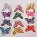 Wholesale Mini Printed Butterfly Hair Claw Clips For Girls- (Sold by DZ)