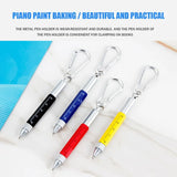 6 In 1 Small Ballpoint Rotating Metal Screwdriver Keychain