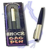 Silver Engraved Shock Pen Shocking Joke (1 piece or dozen)