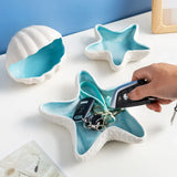 Jewelry Tray Sea Shell Decorative Ceramic Storage