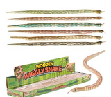 Wooden Wiggle Snake kids toys In Bulk- Assorted