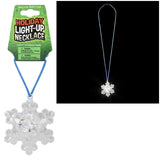 Light-Up Snowflake Necklace For Kids In Bulk