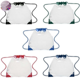 Small Clear Drawstring Backpack In Bulk- Assorted- Sold By Case Of 100 Pcs