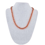 Wholesale1.4" Wide Cuban Pure Copper Link Necklace Suitable for Men and Women (sold by the piece )