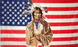 3' X 5' Feet Indian American Face Flag (Sold by the piece)