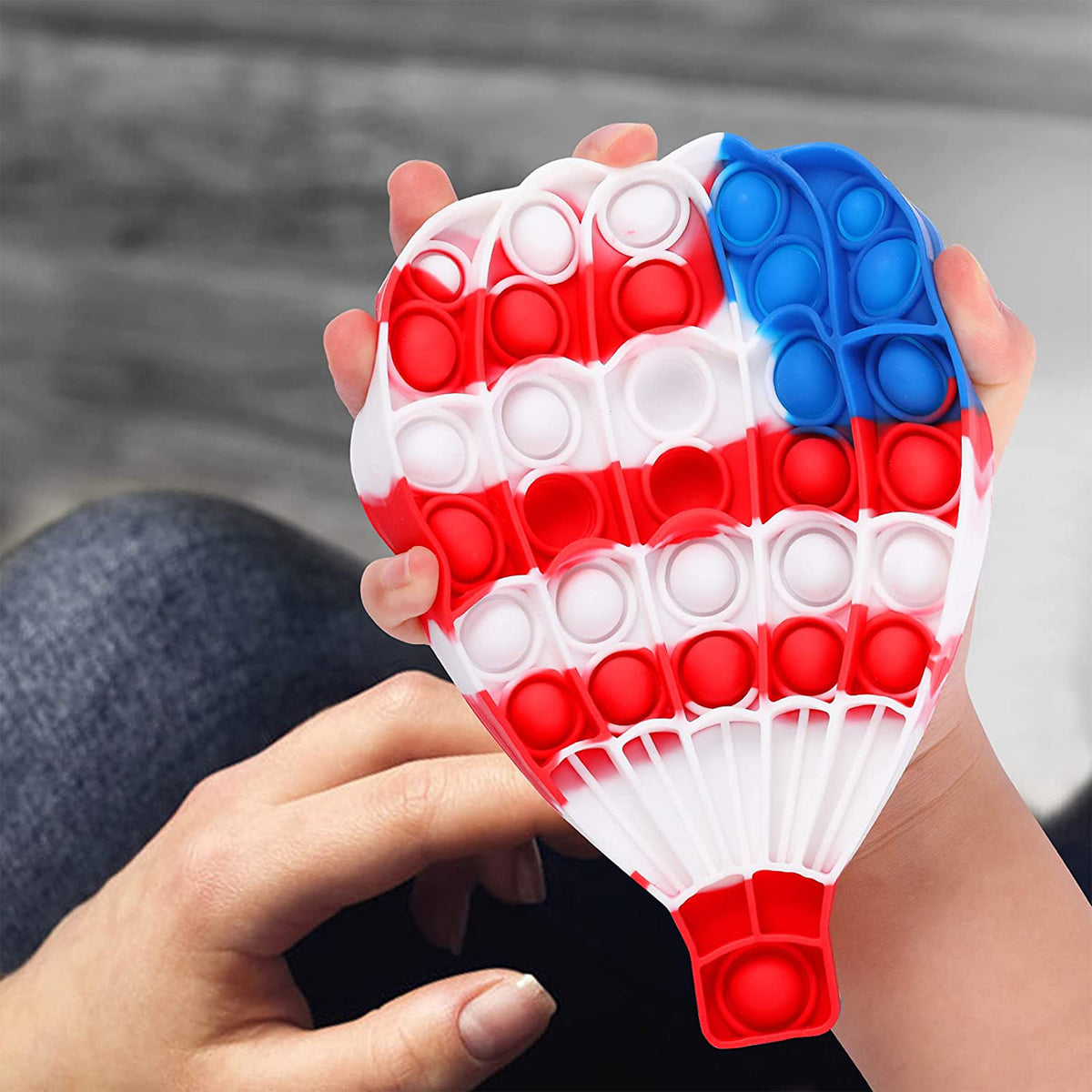 Hot air balloon pop it fidget toys