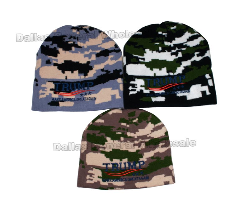 Bulk Buy Trump Beanies Hats Wholesale