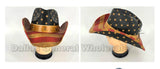 USA Flag Straw Cowboy Hats Wholesale