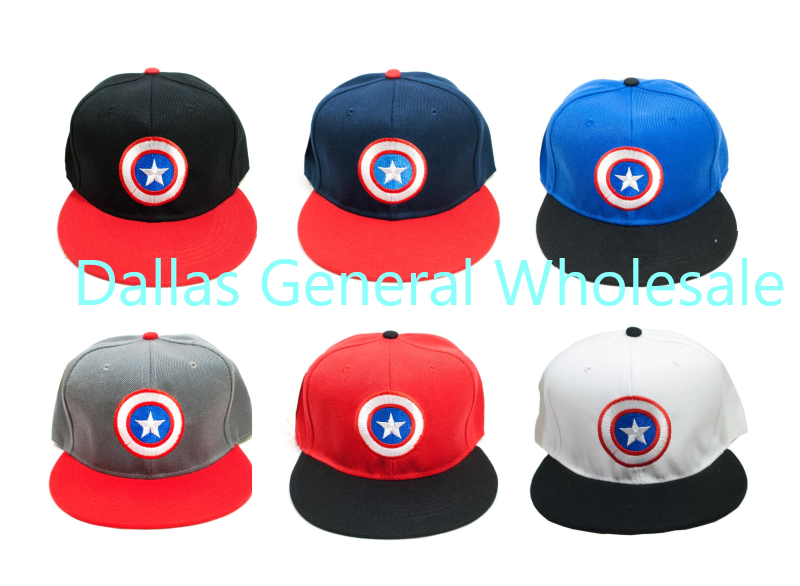 Bulk Buy Young Adults Snap Back Flat Bill Caps Wholesale