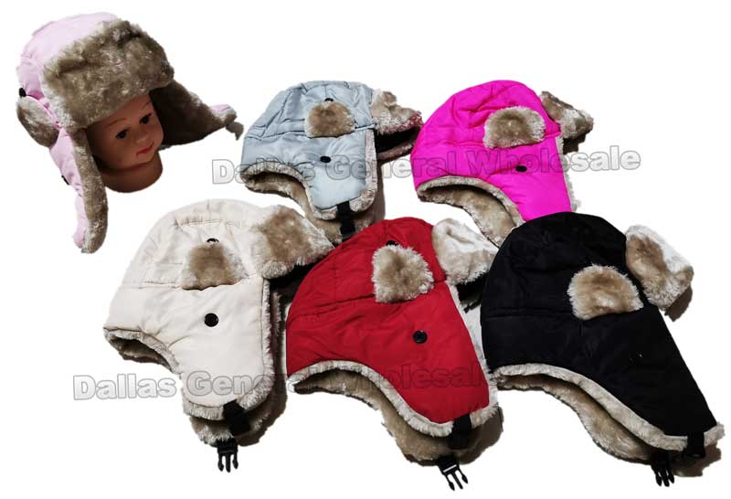 Kids Insulated Bomber Aviator Hats Wholesale