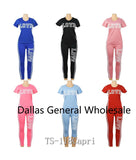 Bulk Buy Girls Active Tshirt Top & Capris Matching Set Wholesale