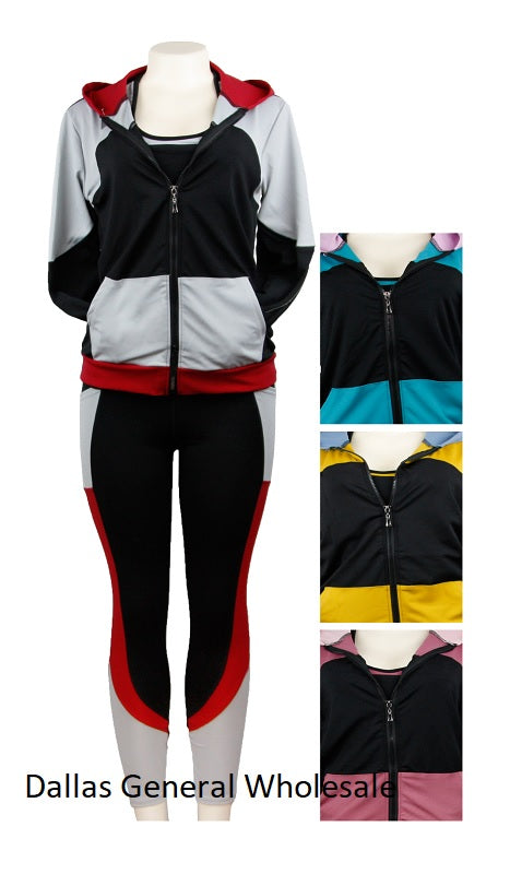 Bulk Buy Women 3PC Trendy Matching Active Wears Wholesale