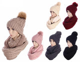 Fashion Beanie Cap with Infinity Scarf Set Wholesale MOQ 12