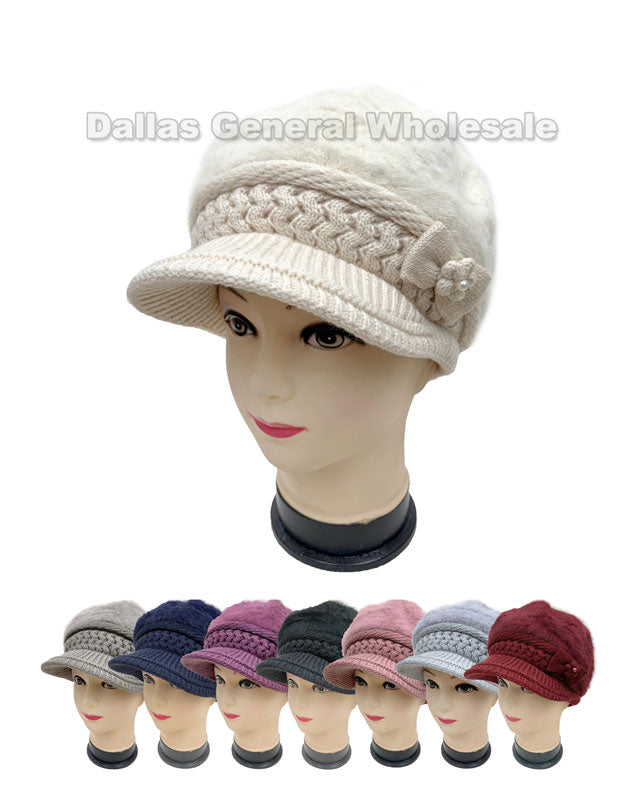 Bulk Buy Ladies Beautiful Visor Beanies Caps Wholesale