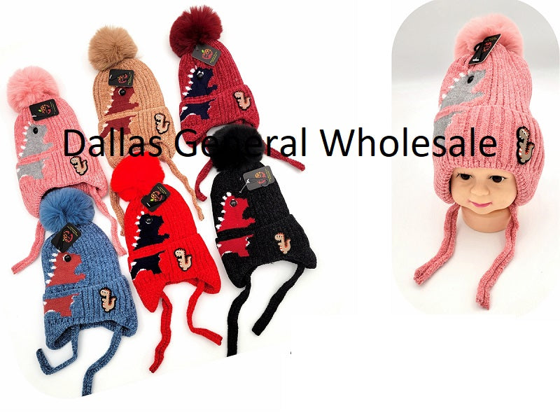 Bulk Buy Kids Dinosaurs Beanie Hats Wholesale