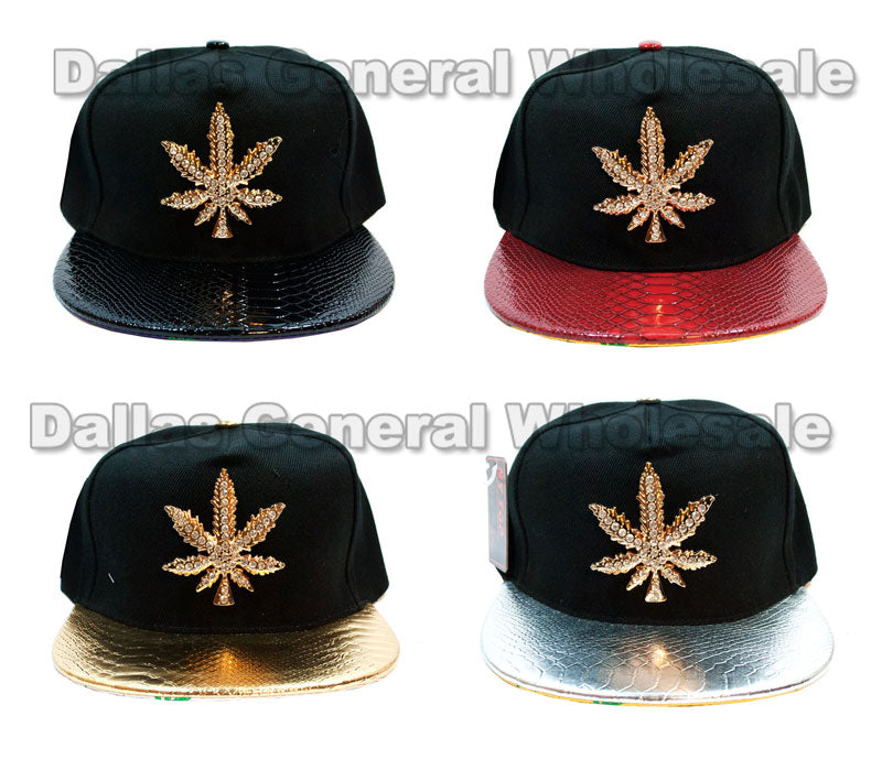 "Marijuana" Flat Bill Snap Back Caps Wholesale