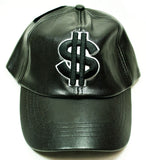 Leather Dollar Sign Cap