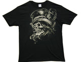 Wholesale magic SKULL STOVE TOP HAT TEE SHIRT ( sold by the piece )