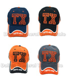 Bulk Buy "TX" Design Casual Baseball Caps Wholesale