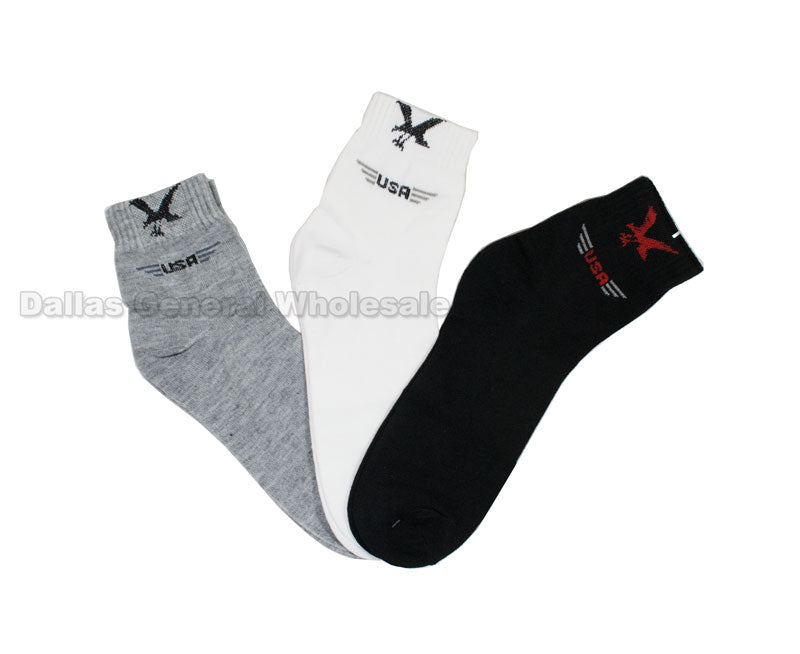 Men Thin Eagle Ankle Socks Wholesale