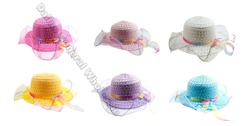 Little Girls Straw Hats Wholesale