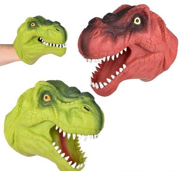 Buy STRETCHY DINOSAUR HAND PUPPET 6" in Bulk