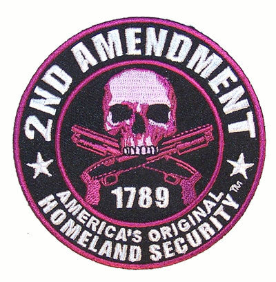 Buy 2ND AMENDMENT PURPLE SKULL PATCHBulk Price